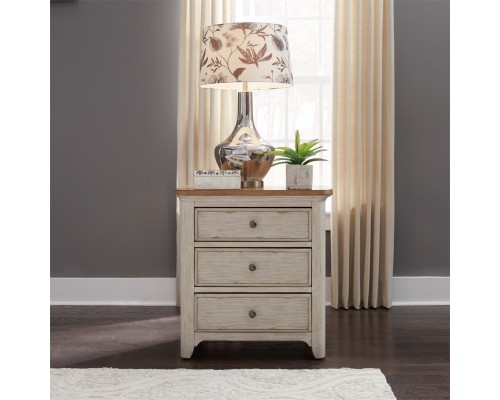 FARMHOUSE REIMAGINED 3 DRAWER NIGHT STAND 